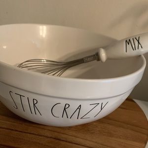Rae Dunn "Stir Crazy" and "Mix" Whisk Set